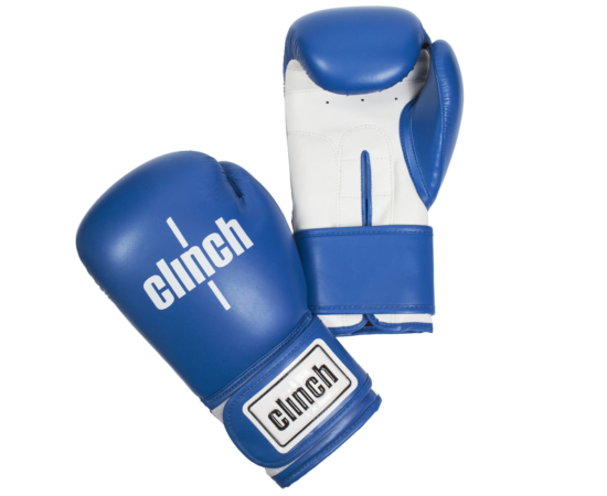 Перчатки боксерские Clinch Fight сине-белые