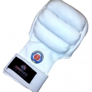 Накладки на руки для каратэ WKC Approved белые Best Sport