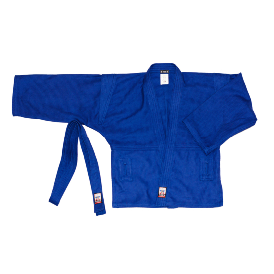 Куртка для самбо синяя БоецЪ