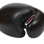 Перчатки боксерские clinch fight черно-красные