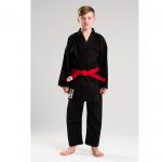 кимоно для карате club black wkf черное К220B-WKF 3