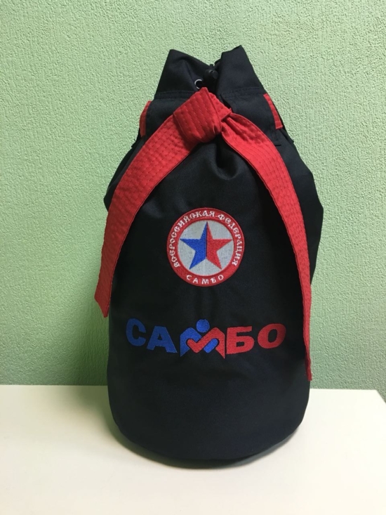 Спортивный мешок-рюкзак с вышивкой Самбо